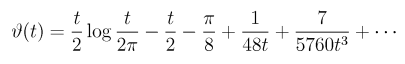 Asypmtotic Series for Theta