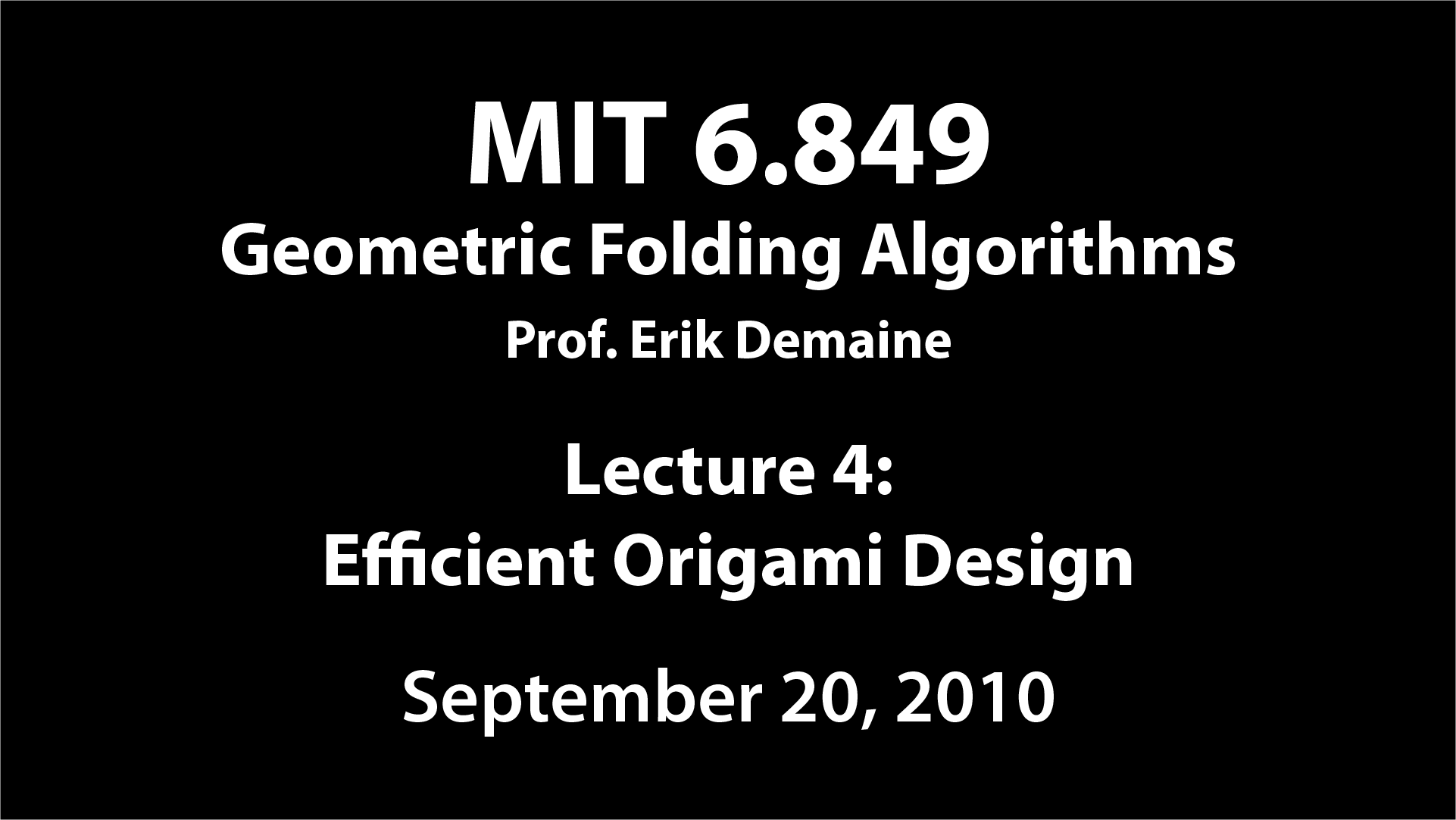 Lecture 4 in 6.849: Geometric Folding Algorithms: Linkages