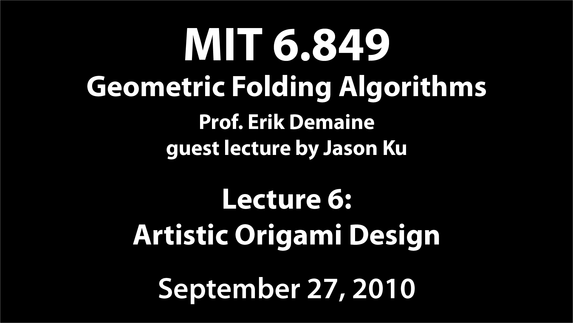 Lecture 5 in 6.849: Geometric Folding Algorithms: Linkages